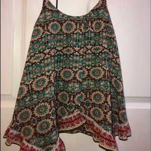 Boutique flowy tank top